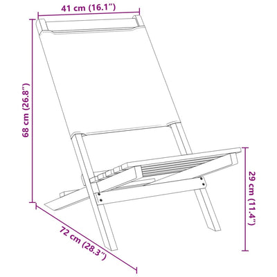 Kermanvalk. taitettavat puutarhatuolit Erzsebext 6 kpl (kangas / puu)