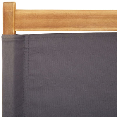 Antrasiitti taitettavat puutarhatuolit Erzsebext 6 kpl (kangas / puu)