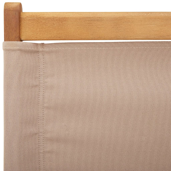 Taupe taitettavat puutarhatuolit Erzsebext 8 kpl (kangas ja puu)