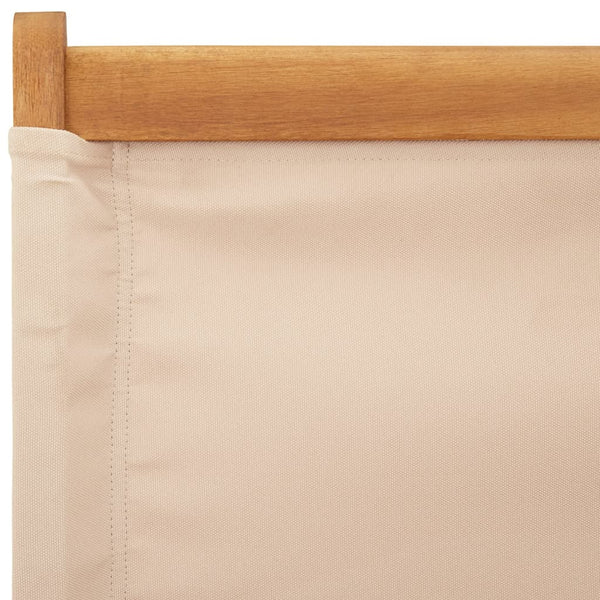 Beige taitettavat puutarhatuolit Erzsebext 8 kpl (kangas ja puu)