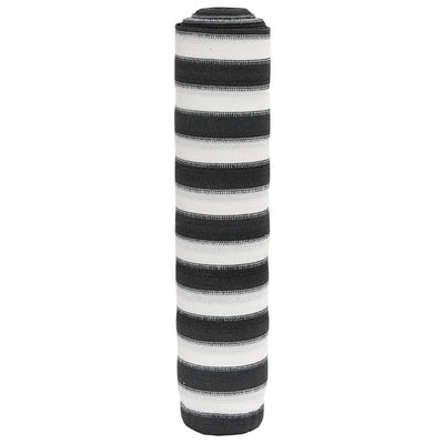 Näkösuoja antrasiitti ja valkoinen 1x50 m HDPE 75 g/m²