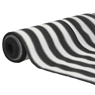 Antrasiitti ja valkoinen näkösuoja Besirgemal 1,2x25 m (hdpe 75 g/m²)