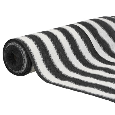 Antrasiitti ja valkoinen näkösuoja Besirgemal 1,5x10 m (hdpe 75 g/m²)