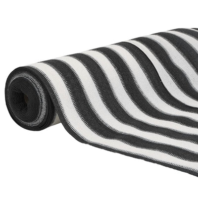 Antrasiitti ja valkoinen näkösuoja Besirgemal 1,8x25 m (hdpe 75 g/m²)