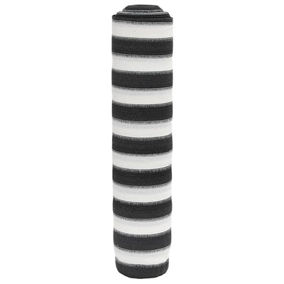 Näkösuoja antrasiitti ja valkoinen 1,5x10 m HDPE 150 g/m²