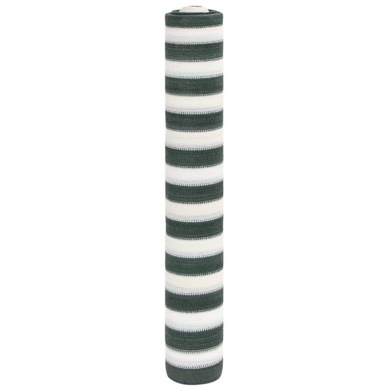 Näkösuoja vihreä ja valkoinen 1,8x50 m HDPE 75 g/m²