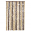 Tummanruskea ja beige hyönteisverho Septilici 118x220cm (chenille)