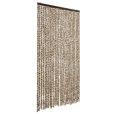 Beige ja ruskea hyönteisverho Septilici 118x220cm (chenille)