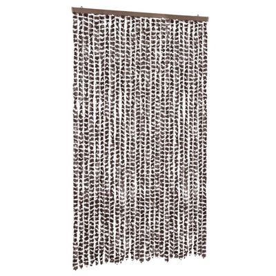 Ruskea ja valkoinen hyönteisverho Septilici 118x220cm (chenille)