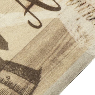 Keittiön pestävä matto Coffee ruskea 60x300 cm sametti