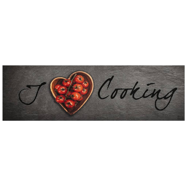 Sametti keittiön pestävä matto cooking teksti Bigan 45x150cm