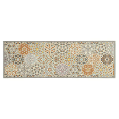 Keittiön pestävä matto kuusikulmio pastelli 60x180 cm sametti