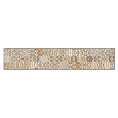 Keittiön pestävä matto Hexagon pastelli 60x300 cm sametti