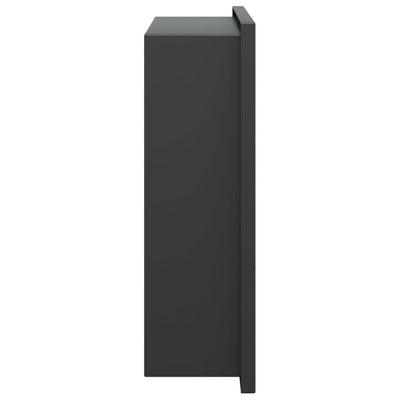 Matta musta suihkuhylly Lungocia 32x32x9cm (ruostumaton teräs)