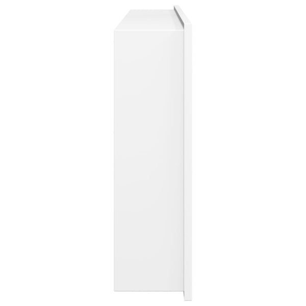 Suihkuhylly matta valkoinen 62x32x9 cm ruostumaton teräs