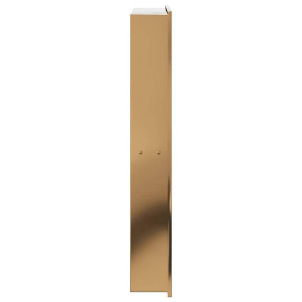 Suihkuhylly harjattu kulta 32x62x9 cm ruostumaton teräs