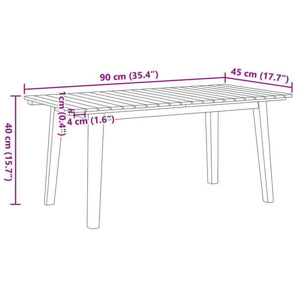 Puutarhatuolit pöydällä 5 kpl Beige Tiheä akasiapuu