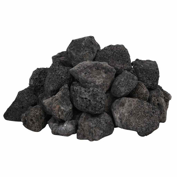 Vulkaaniset kivet 25 kg musta 3-5 cm