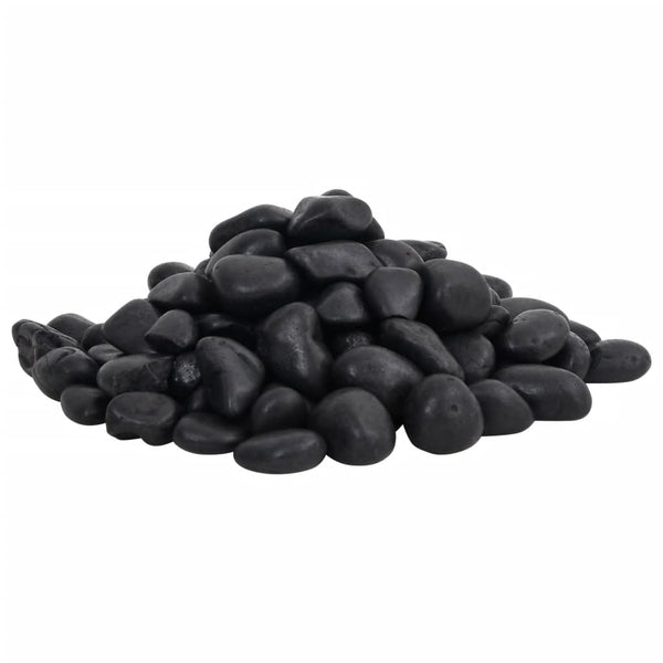 Kiillotetut kivet 10 kg musta 2-5 cm