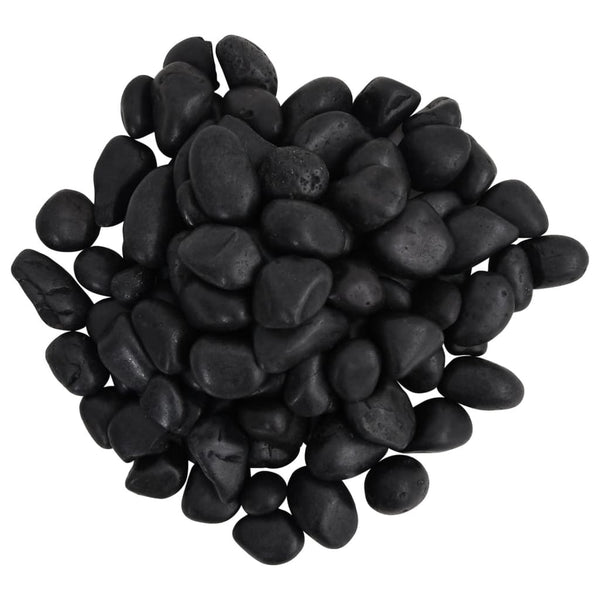 Kiillotetut kivet 10 kg musta 2-5 cm