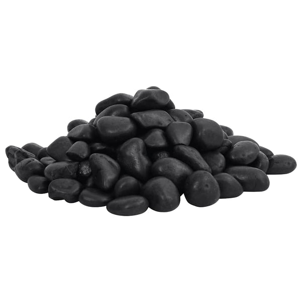 Kiillotetut kivet 25 kg musta 2-5 cm