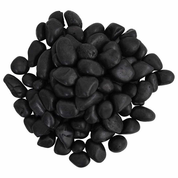 Kiillotetut kivet 25 kg musta 2-5 cm