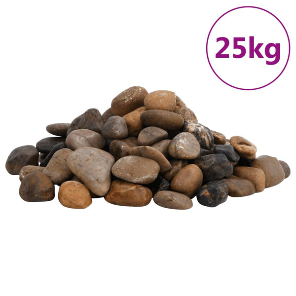 Kiillotetut kivet 25 kg monivärinen 2-5 cm
