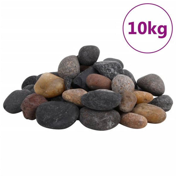 Kiillotetut kivet 10 kg monivärinen 5-8 cm