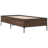 Ruskea sängynrunko Cierra 75x190cm (puinen ja metalli)