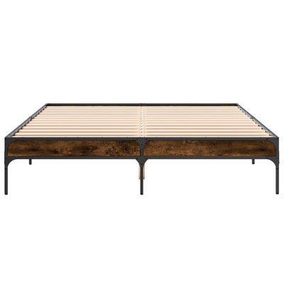 Savutammi sängynrunko Cierra 150x200cm (puinen ja metalli)
