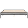 Harmaa sängynrunko Cierra 140x190cm (puinen ja metalli)