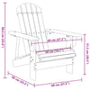 Adirondack tuoli harmaa 69x85x90,5 cm täysi kuusi