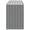 Harmaa wheelie bin säilytys triple bins Torres 216x81x115cm (teräs)