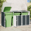 Antrasiitti wheelie bin säilytys triple bins Torres 216x81x115cm (teräs)