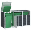 Antrasiitti wheelie bin säilytys triple bins Torres 216x81x115cm (teräs)