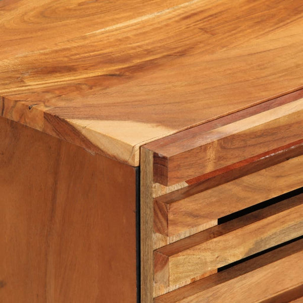 60x34x75 cm täysi akasiapuu 2 kpl senkkejä