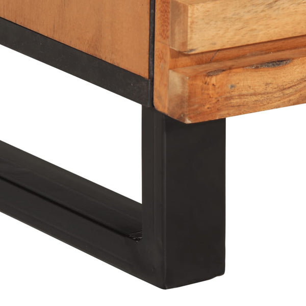 60x34x75 cm täysi akasiapuu 2 kpl senkkejä