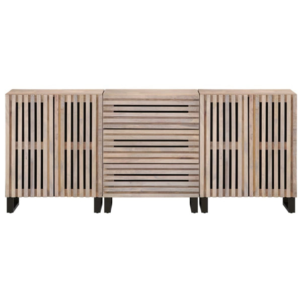 Senkit 3 kpl 60x34x75 cm täysi mangopuu