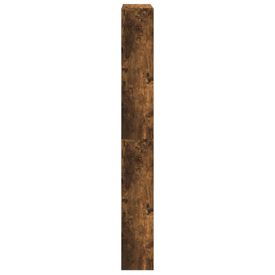 Kenkäkaappi peilillä 4 tasoa savutammi 63x17x134 cm