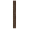 Kenkäkaappi peilillä 4 tasoa ruskea tammi 63x17x134 cm