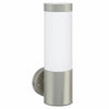 Ulkoisen seinävalon 2 kpl Hopea 12 x 8,5 x 27 cm