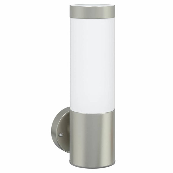 Ulkoisen seinävalon 2 kpl Hopea 12 x 8,5 x 27 cm