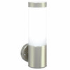 Ulkoisen seinävalon 2 kpl Hopea 12 x 8,5 x 27 cm
