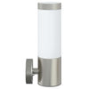 Ulkoisen seinävalon 2 kpl Hopea 12 x 8,5 x 27 cm