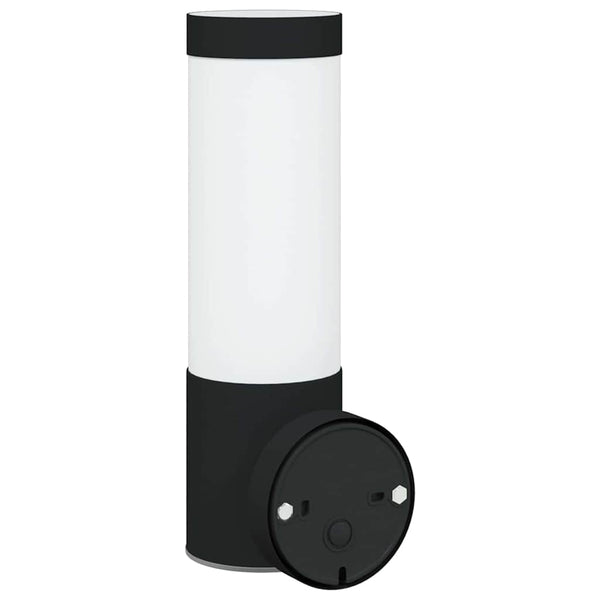 Ulkoisen seinävalon 2 kpl Musta 12 x 8,5 x 27 cm