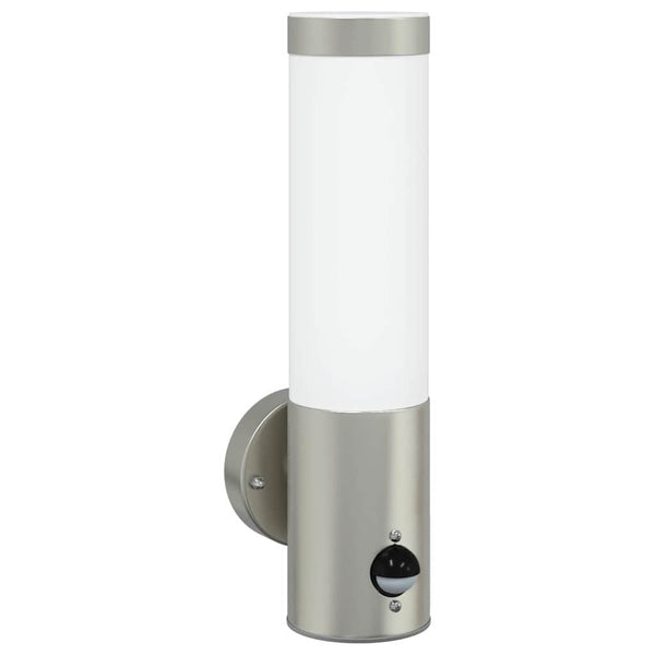 Ulkoisen seinävalon 2 kpl Hopea 12 x 8,5 x 29 cm