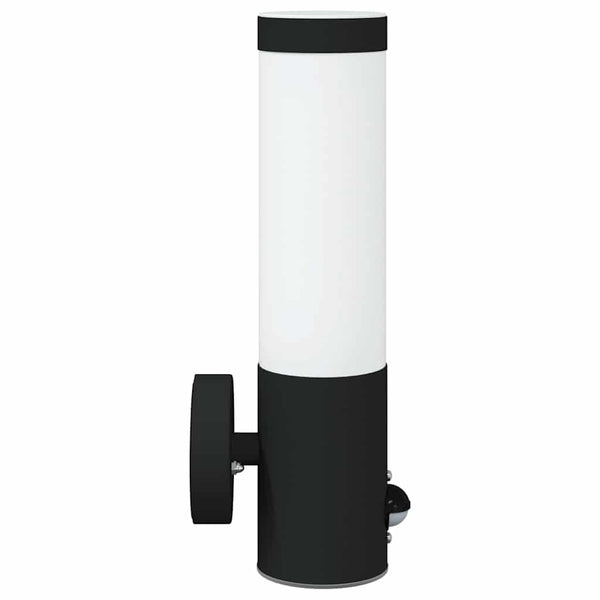 Ulkoisen seinävalon 2 kpl Musta 12 x 8,5 x 29 cm