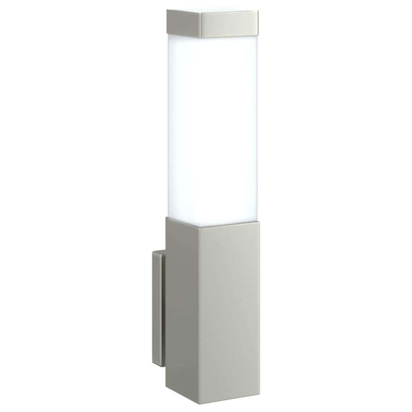 Ulkoisen seinävalon 2 kpl Hopea 10.5 x 6 x 33 cm