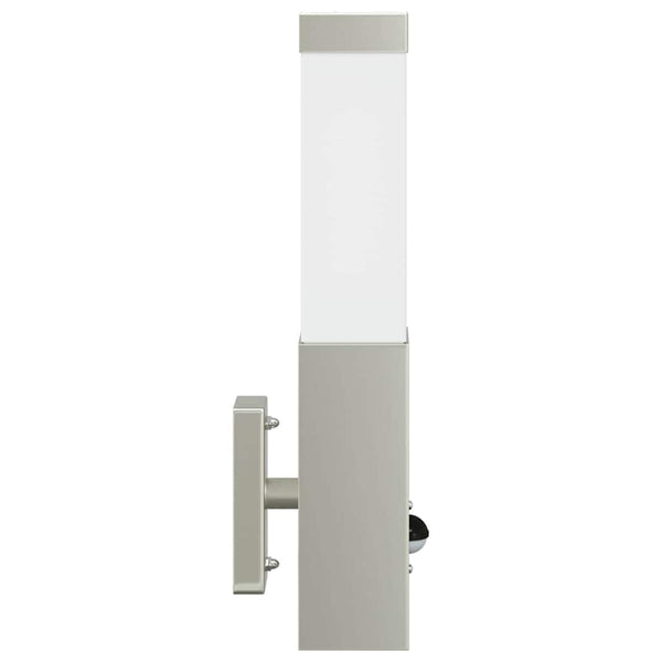 Ulkoisen seinävalon 2 kpl Hopea 10.5 x 6 x 33 cm