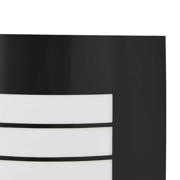 Ulkoisen seinävalon 2 kpl Musta 23,5 x 9 x 26 cm